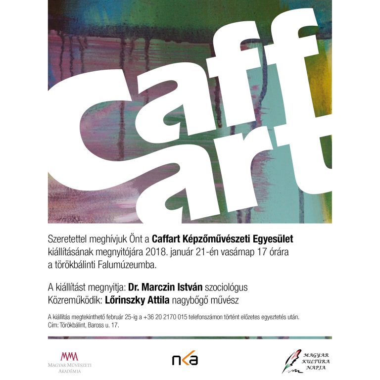 Caffart csoportos kiállítás Rékasi Attila részvételével - Törökbálint